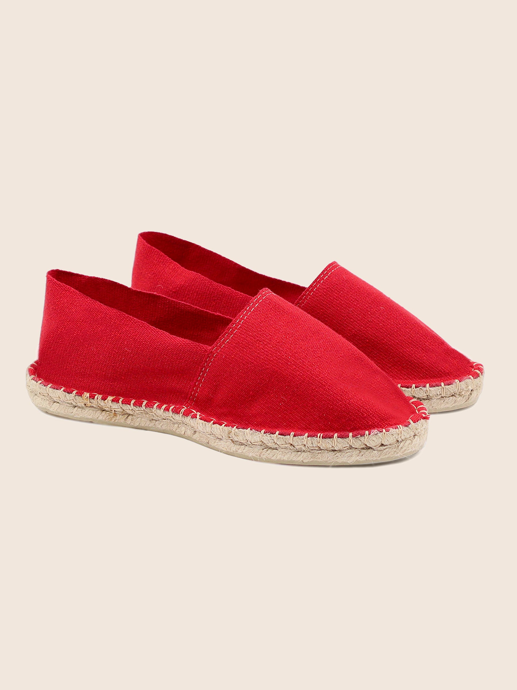 espadrilles toile de coton rouge jules & jenn