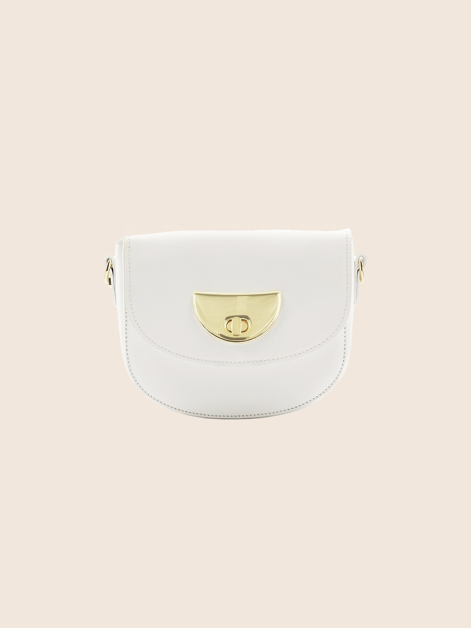 mini sac cuir blanc jules & jenn