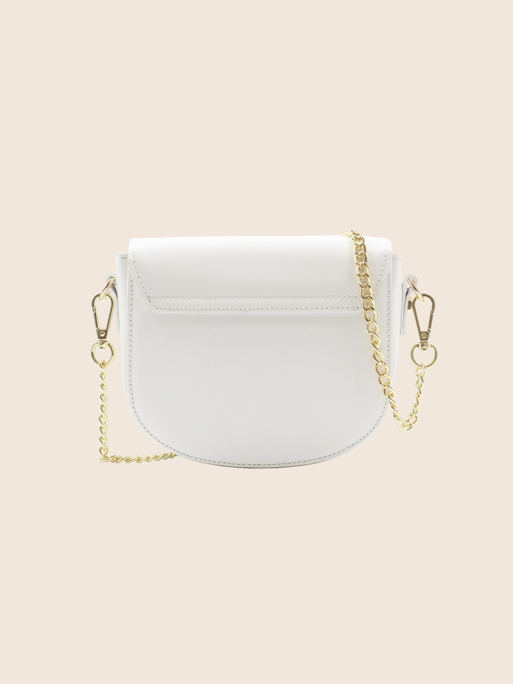 vue arrière mini sac cuir blanc jules & jenn