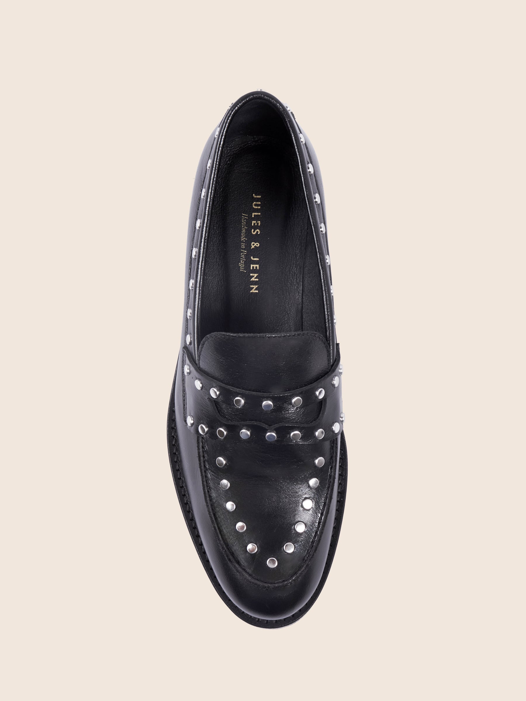 photo vue dessus cuir cloute noir jules jenn