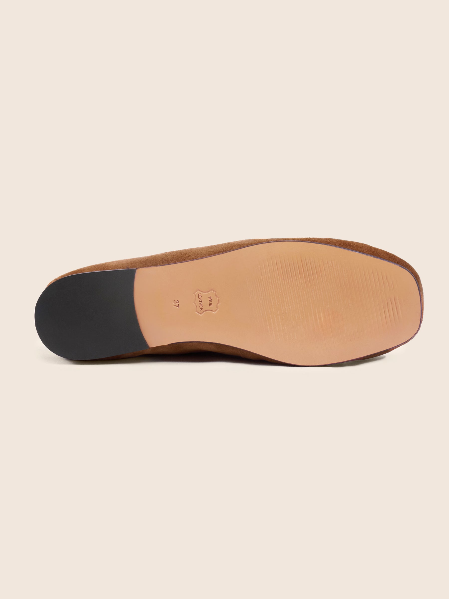 photo vue dessus mocassins plissés thais cuir daim cognac jules jenn