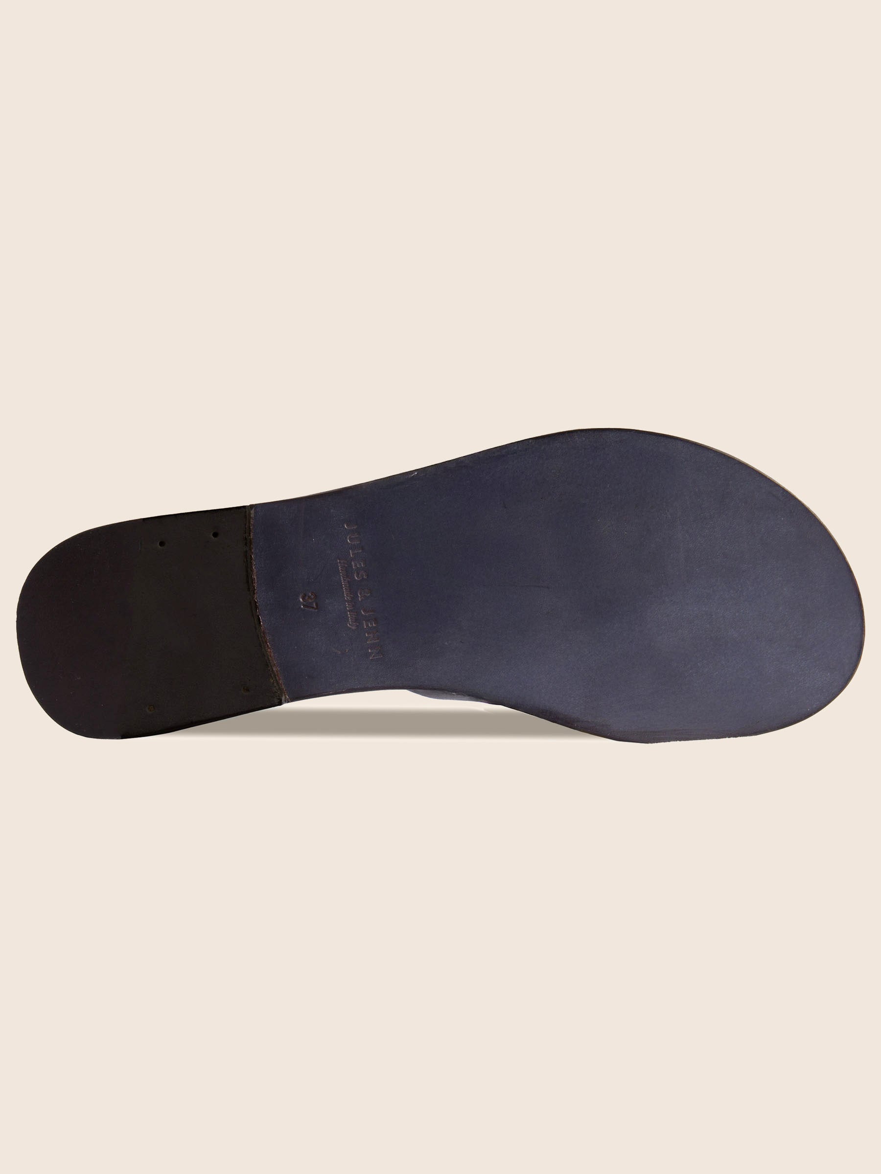 vue semelle mules plates brides cuir noir jules & jenn