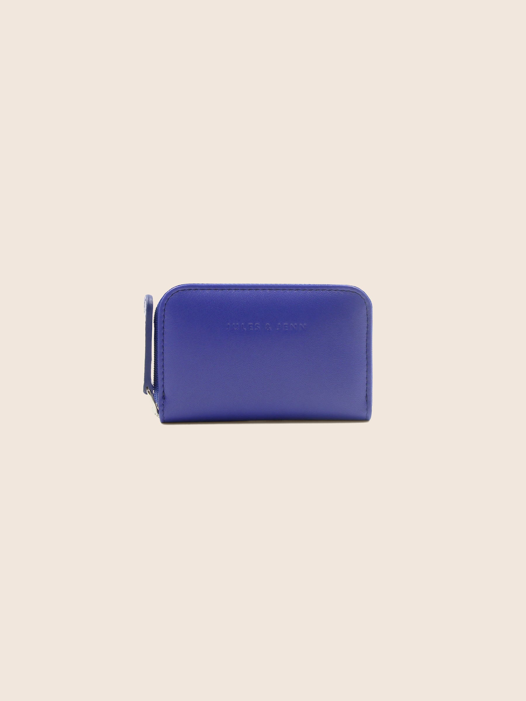 porte monnaie cuir bleu royal jules & jenn