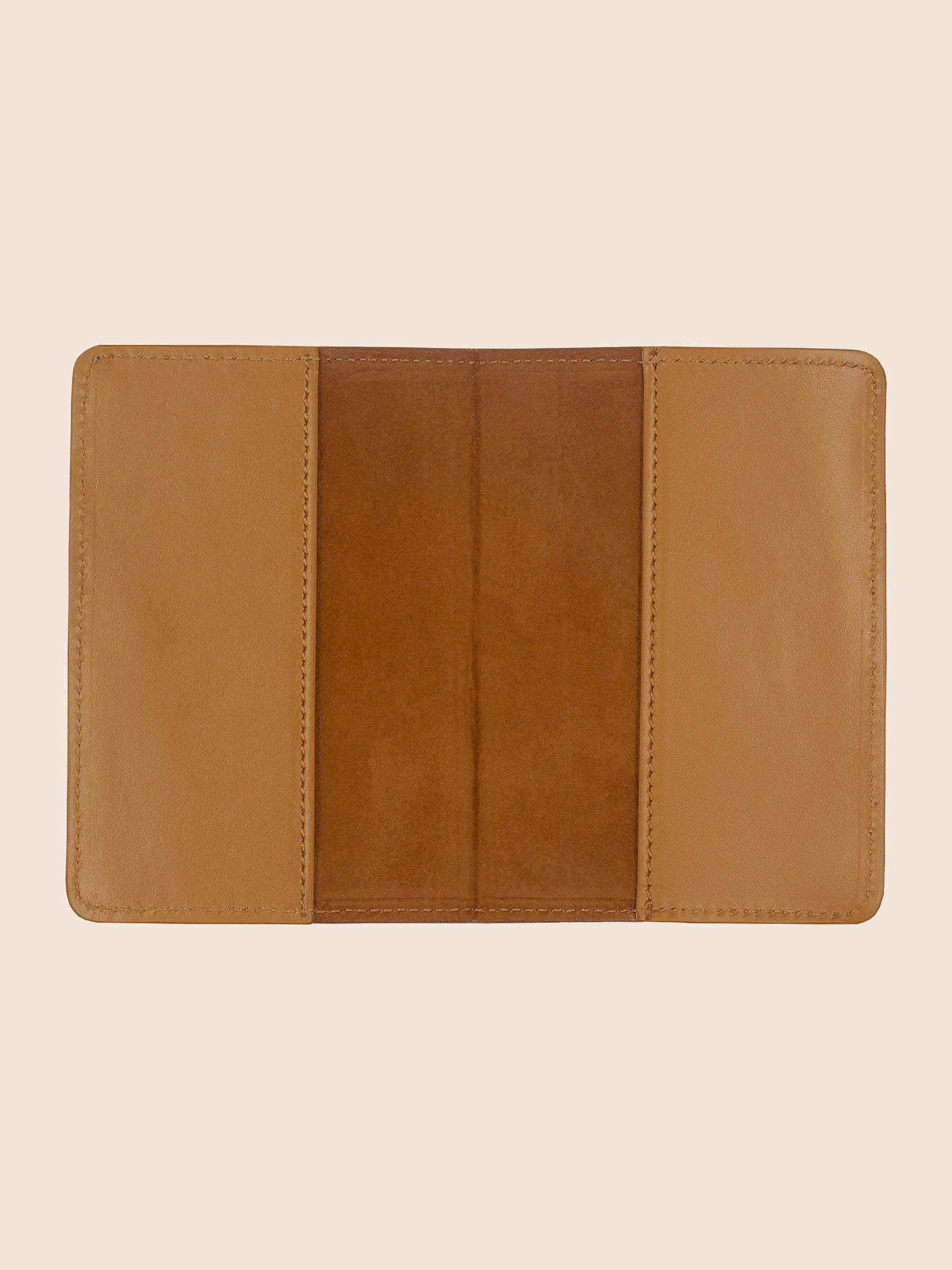 Protège passeport cuir camel