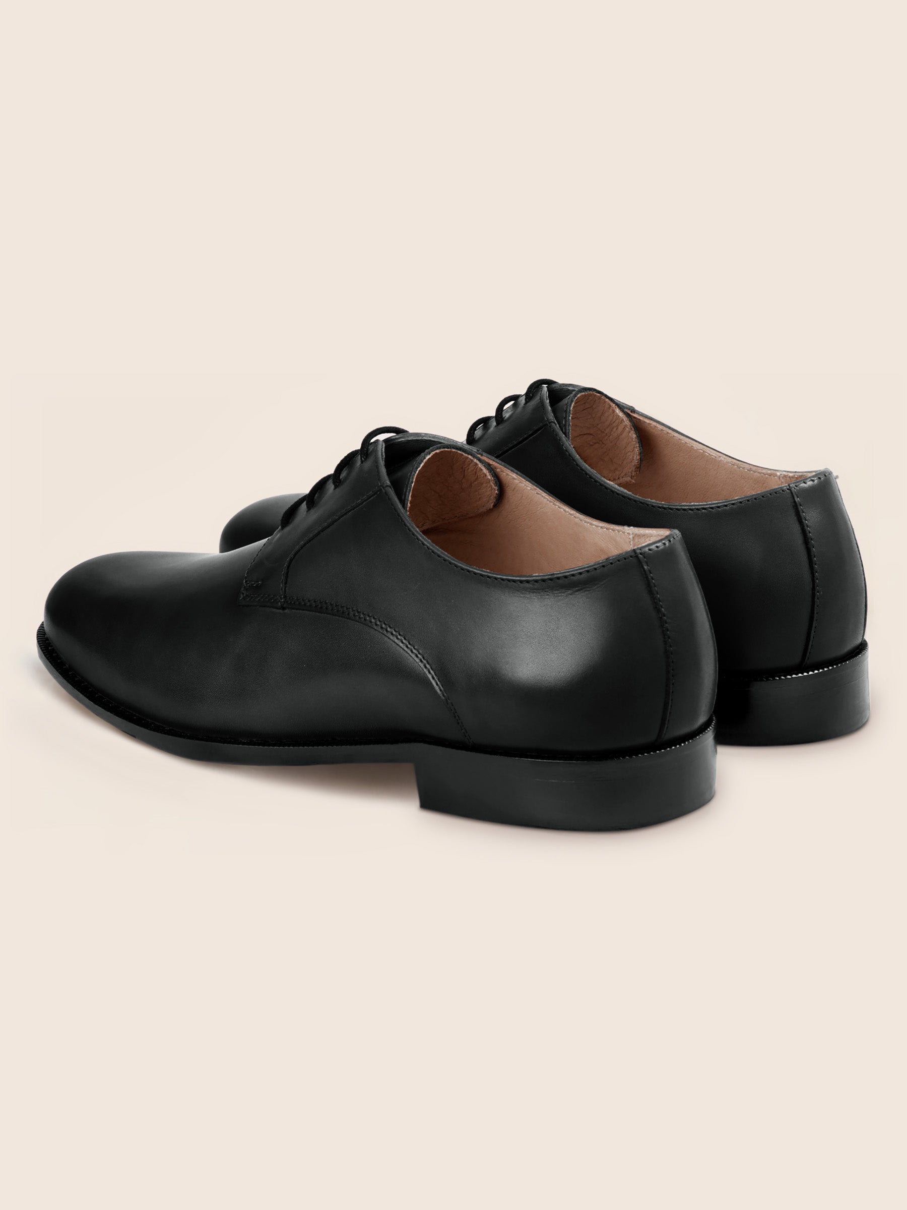 vue arrière richelieu cuir noir jules jenn