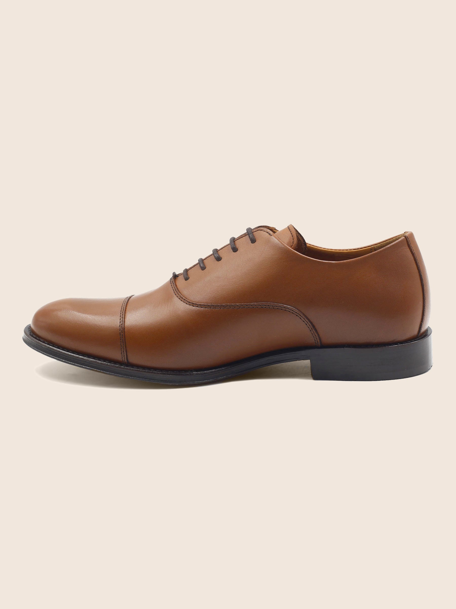 Richelieu Oxford cuir marron cognac