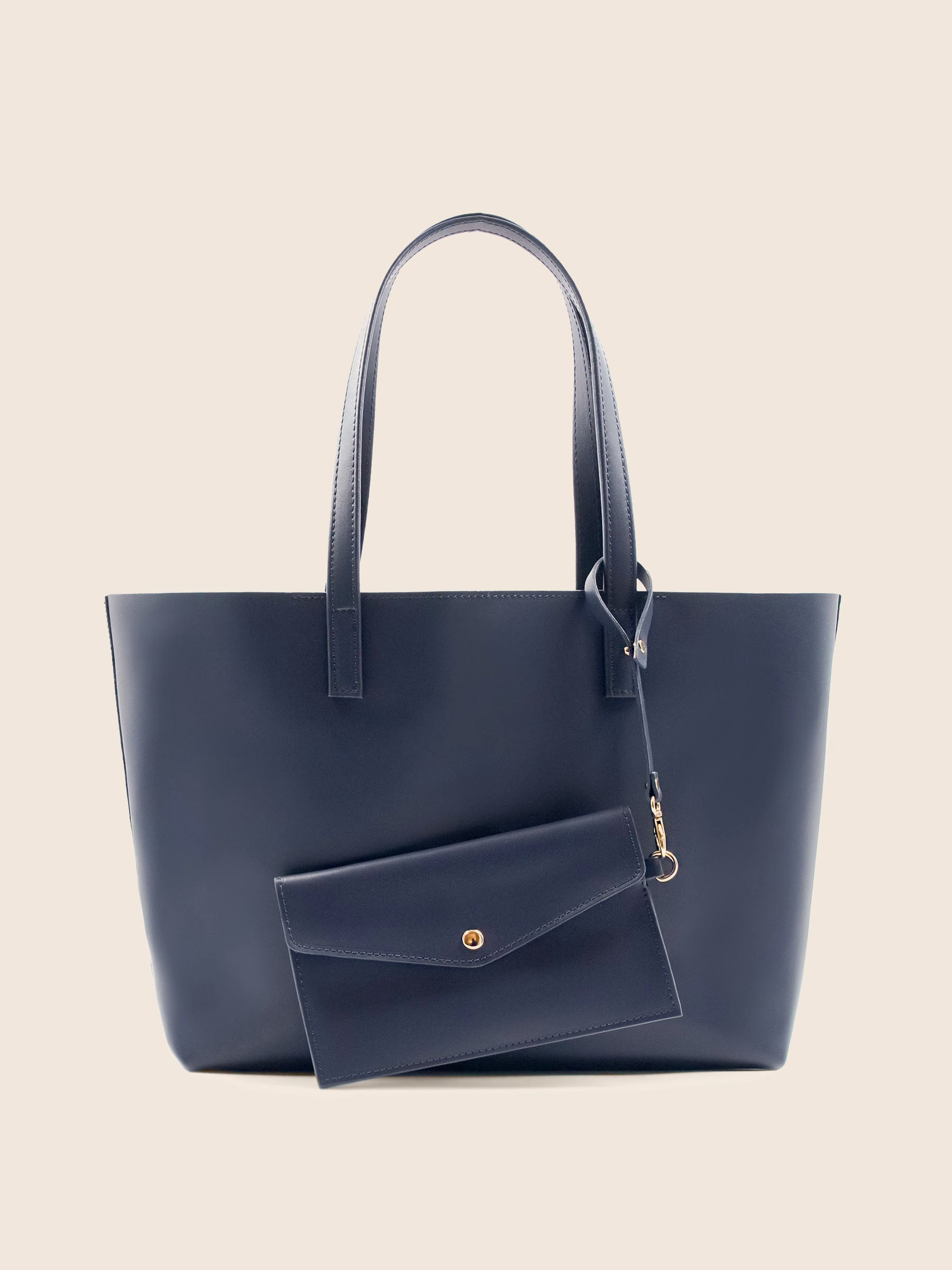 vue trousse sac cabas cuir bleu jules & jenn
