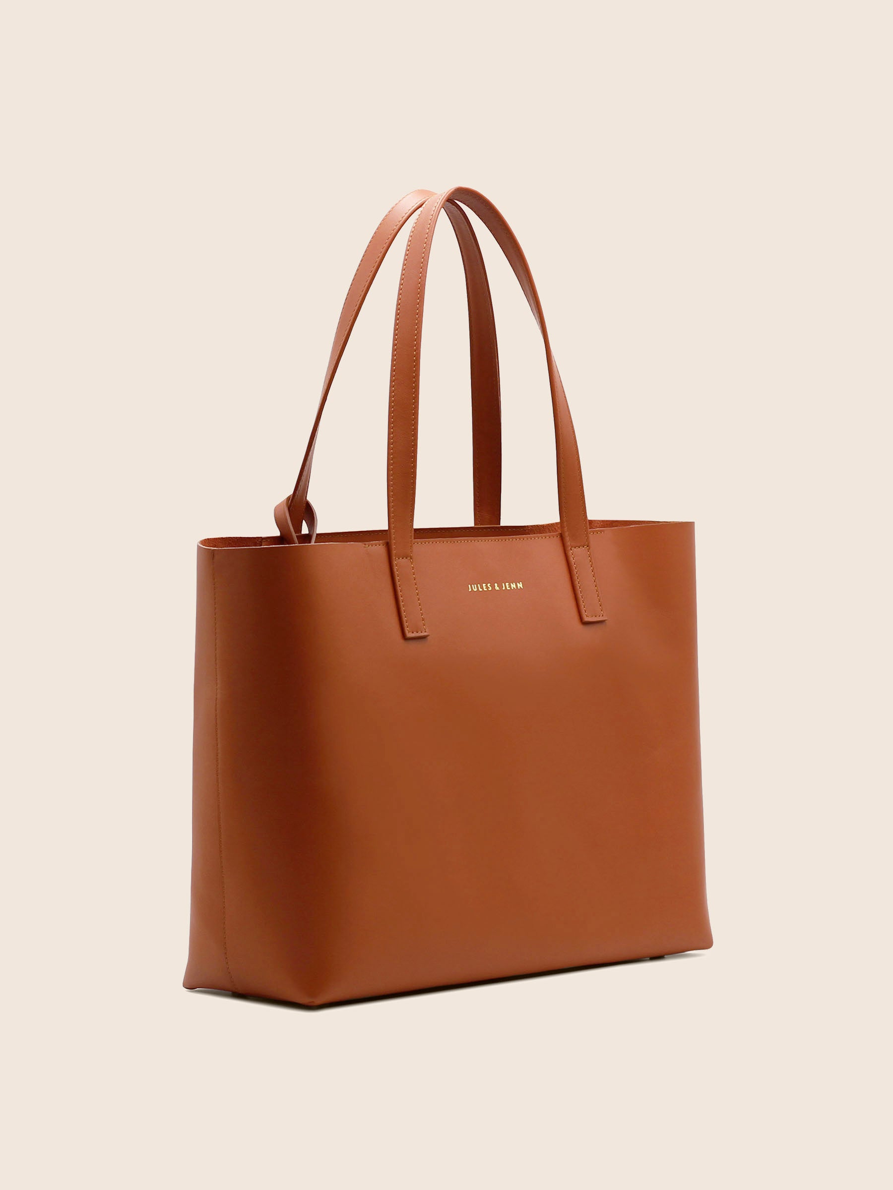 sac cabas cuir brique jules & jenn