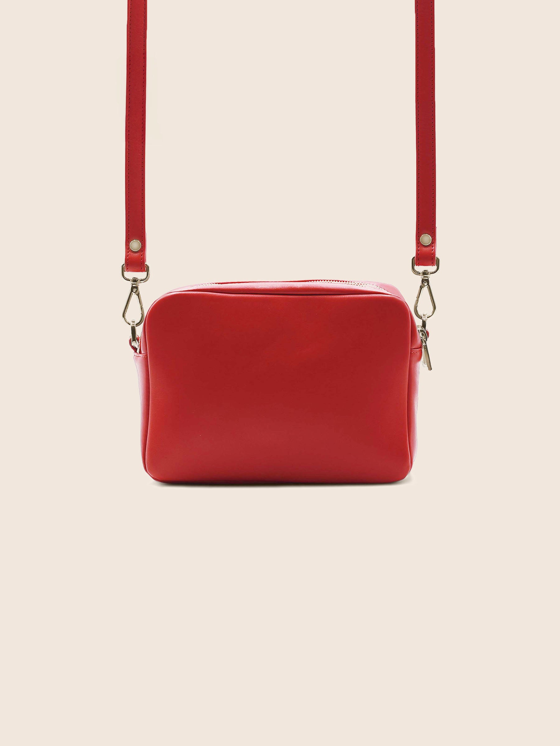 vue arriere sac gabrielle cuir rouge jules & jenn