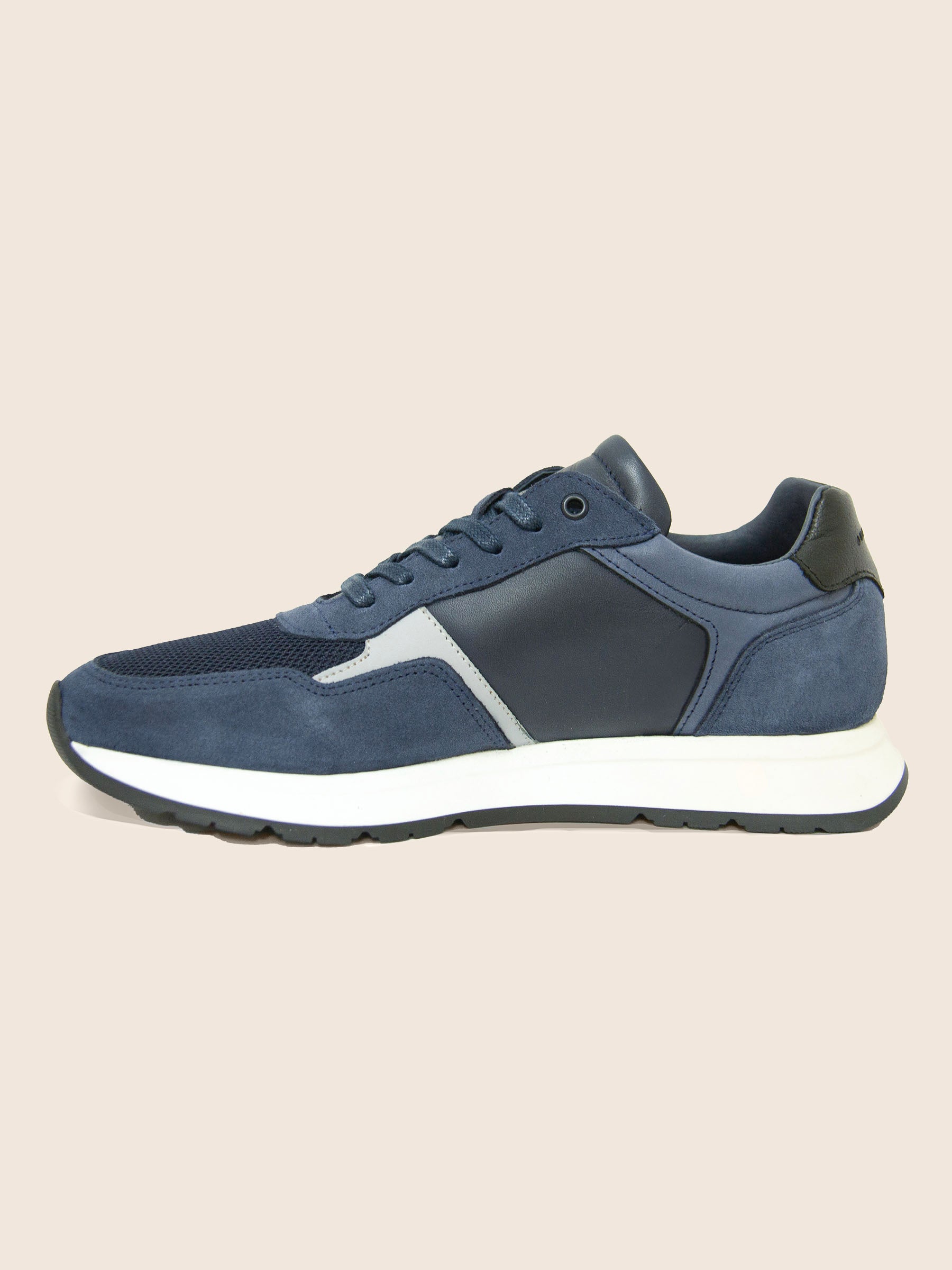 vue interieure sneakers noe cuir bleu jules & jenn