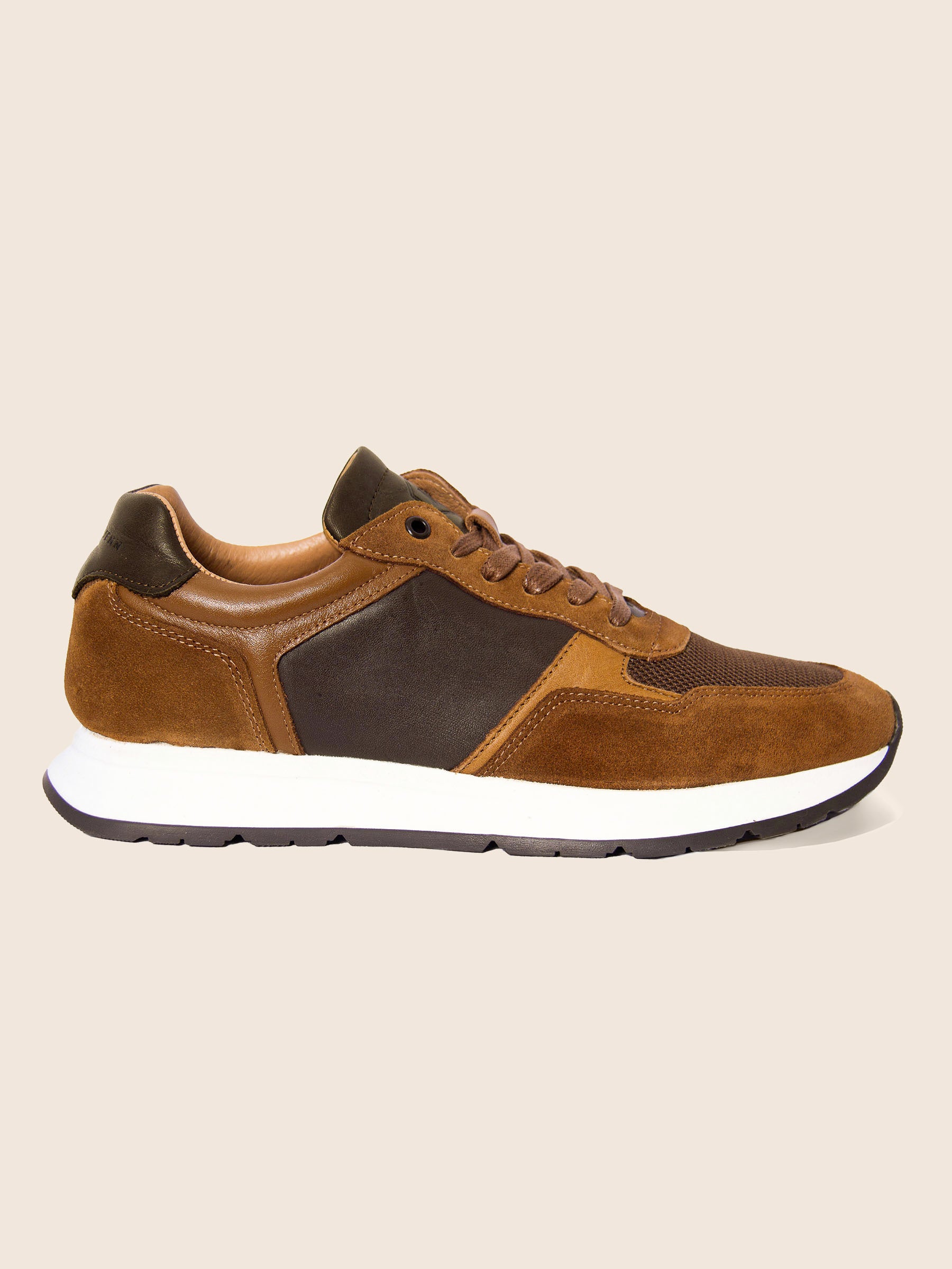 Sneakers Noé cuir marron
