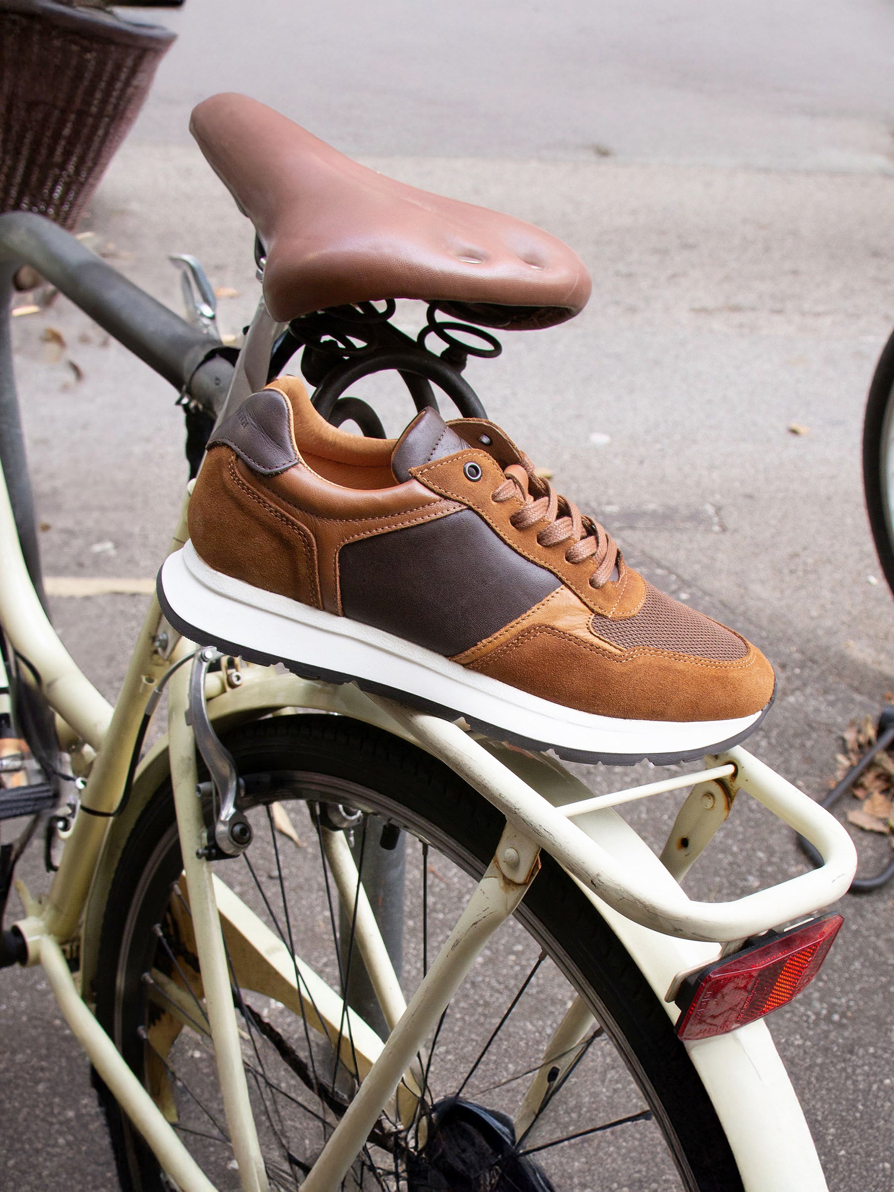 Sneakers Noé cuir marron