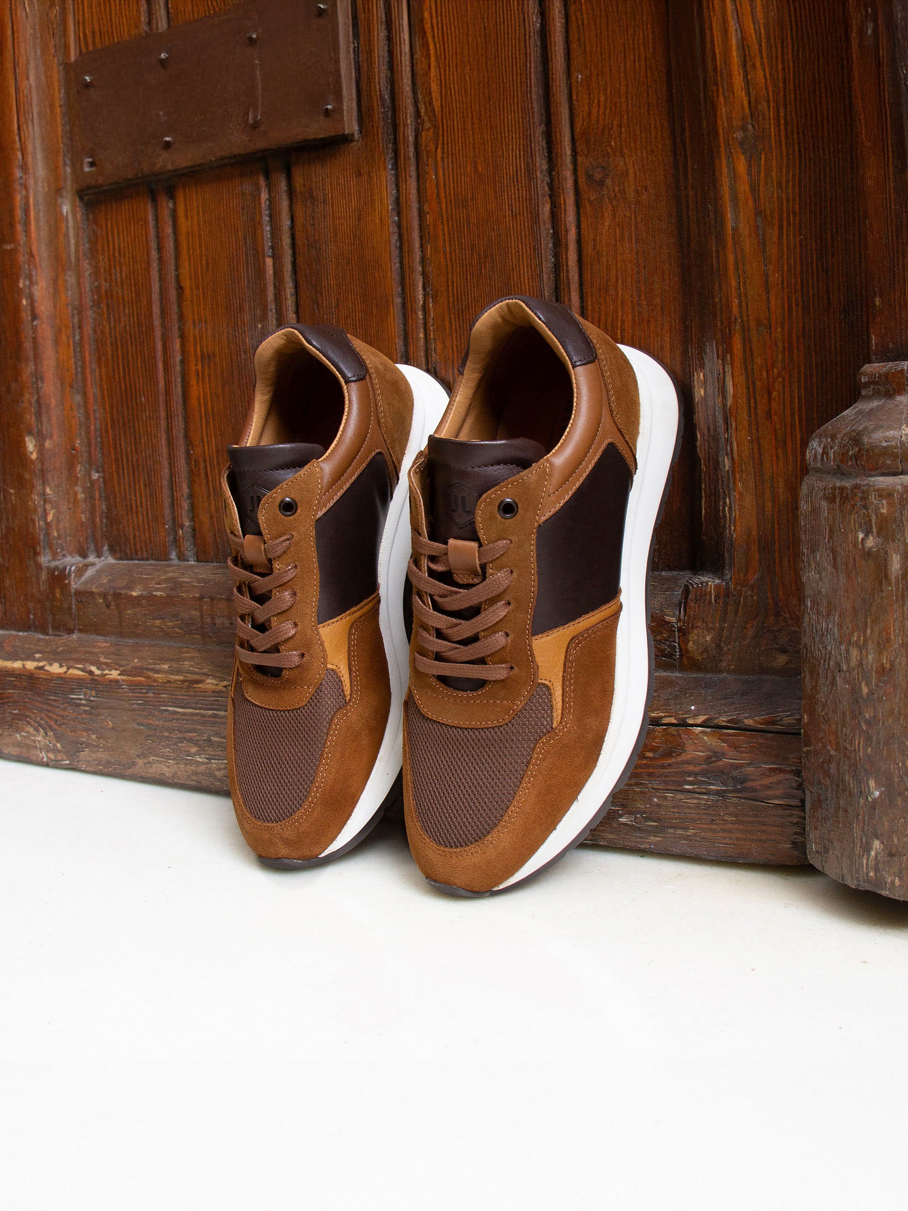 Sneakers Noé cuir marron