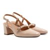 escarpins slingback cuir vernis creme jules & jenn