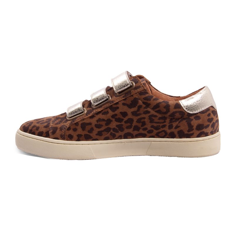 vue interieure baskets scratch cuir daim leopard jules & jenn